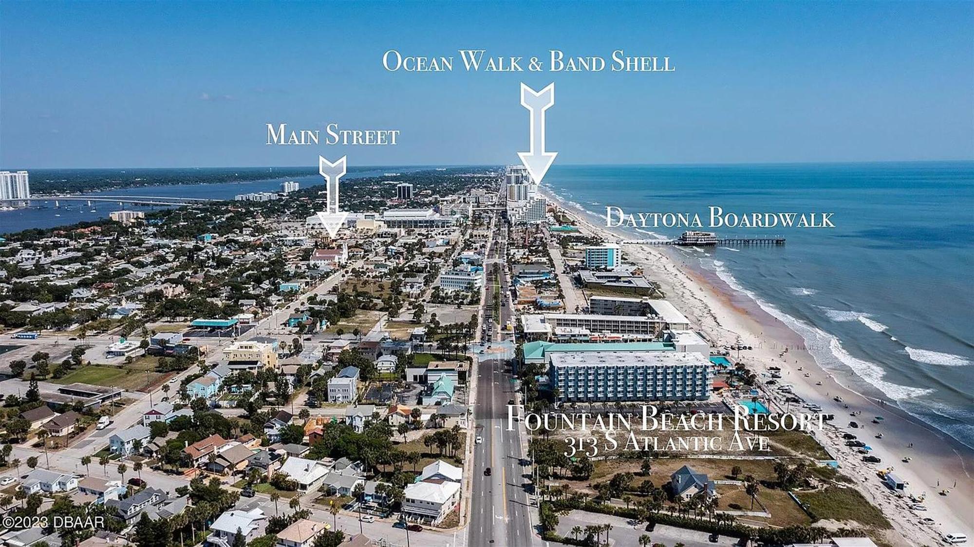 Open For 2025 Speedweeks Daytona 500 - Beachfront Studio - Private Balcony With Ocean View - Pool - Hot Tub - Tiki Bar - Sauna Lejlighedshotel Daytona Beach Eksteriør billede